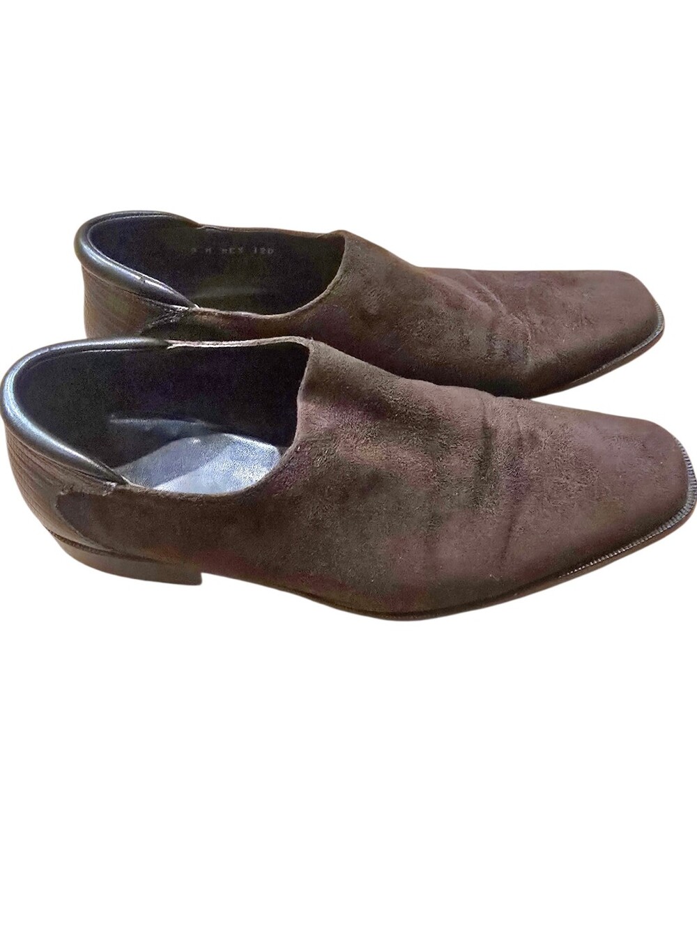 Donald J Pliner Rex 120 Dark Brown Suede Slip-On Loafers Size 9